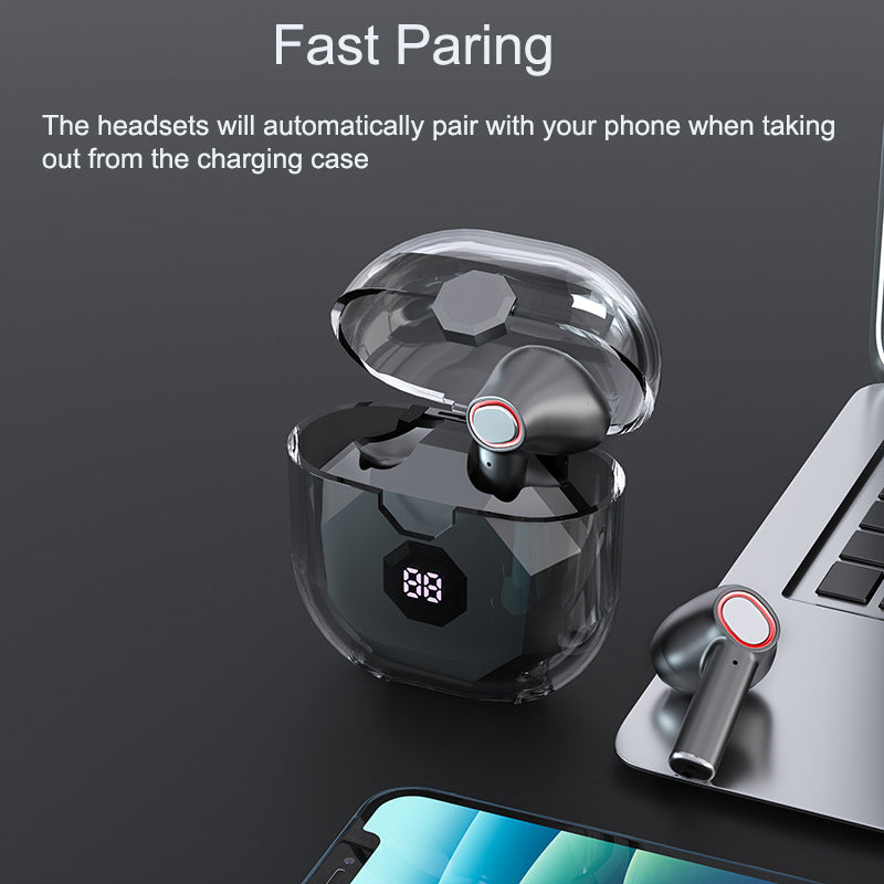 TWS Bluetooth Wireless Earphone Stereo HiFi Sound Low Delay Sports Headset with Digital Display Charging Case TWS Bluetooth Wireless Earphone Stereo HiFi Sound Low Delay Sports Headset with Digital Display Charging Case